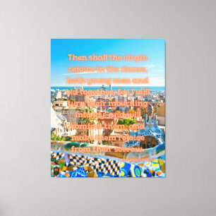 Toile Jérémie 31:13 Bible Verse KJV Pic Wall Art