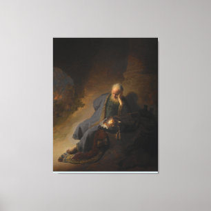 Toile Jérémie Lamentation de la destruction de Jérusa