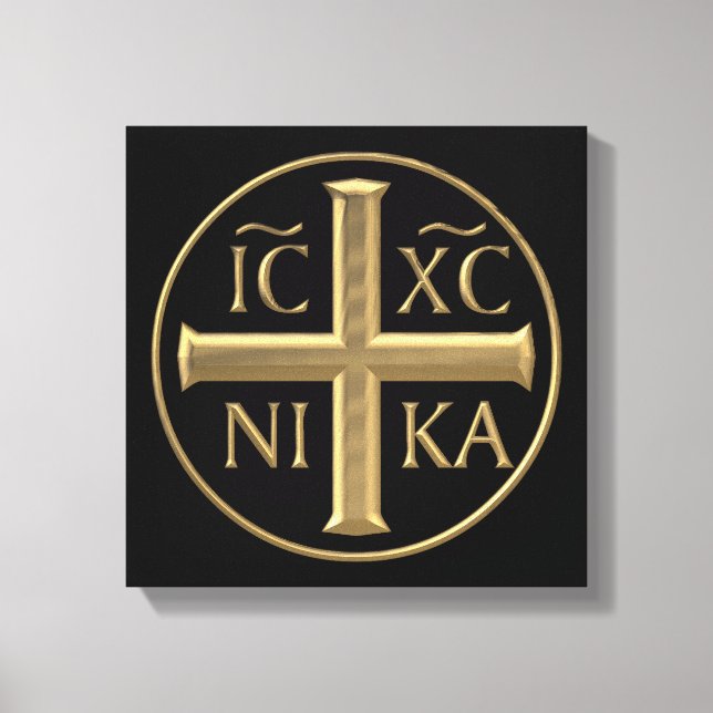 Toile Jésus Christ "3D" doré : Conquêtes (Recto)