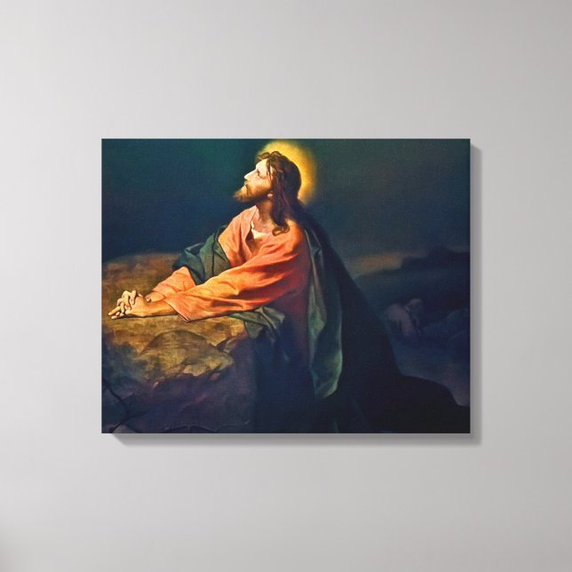 Toile Jésus Christ à Gethsémani (Recto)