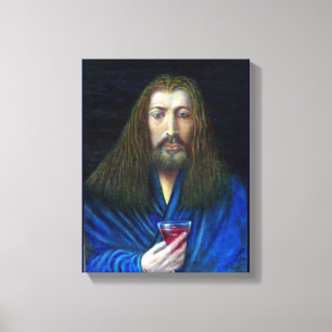 TOILE JÉSUS-CHRIST, LE CALICE À EMMAÜS