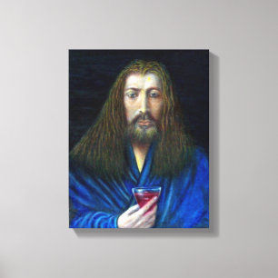 TOILE JÉSUS-CHRIST, LE CALICE À EMMAÜS