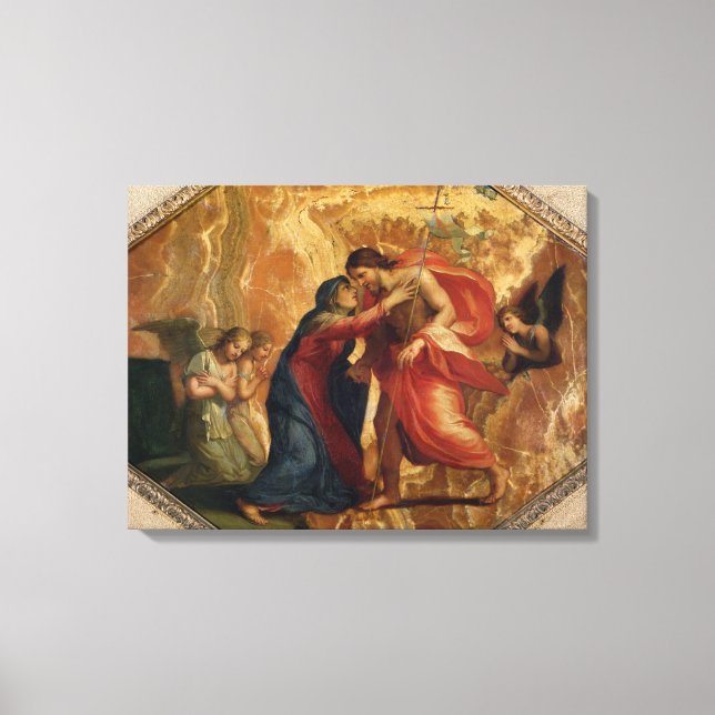 Toile Jésus-Christ recevant la Vierge au Ciel (Recto)