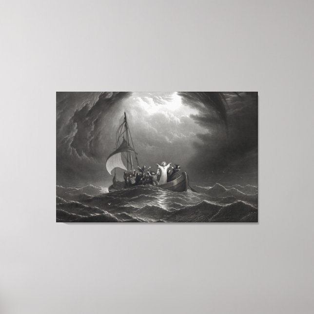 Toile Jésus-Christ stille la tempête (Recto)