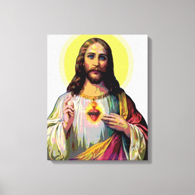 Toile Jesus Christus en style pop art (Recto)