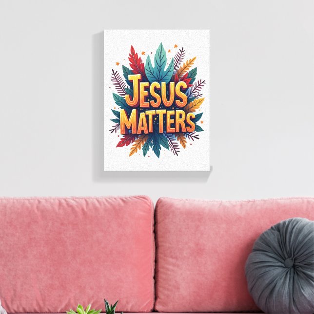 Toile Jésus compte (Insitu(Salon))