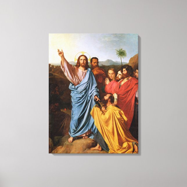 Toile Jésus de retour des clés à saint Pierre, 1820 (Recto)