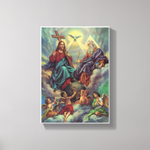 Toile Jésus en ciel