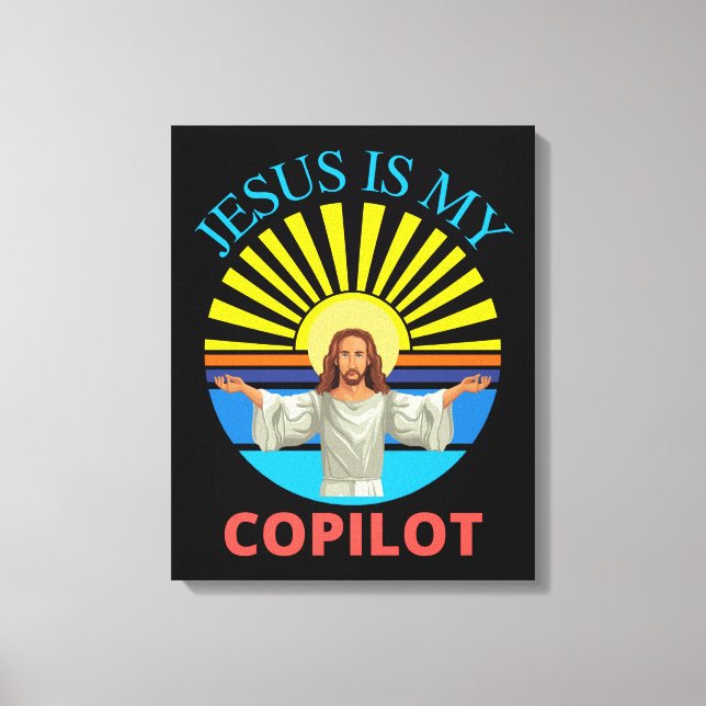 TOILE JÉSUS EST MON COPILOTE (Recto)