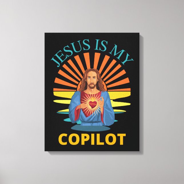 TOILE JÉSUS EST MON COPILOTE (Recto)