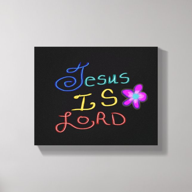 Toile Jésus est SEIGNEUR chrétien  (Recto)