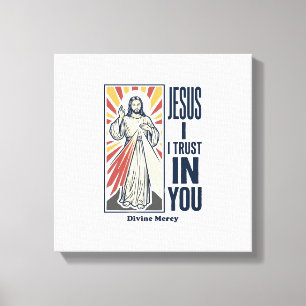 Toile Jésus je fais confiance en toi Conception de chemi