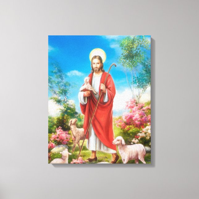Toile Jésus le berger (Recto)
