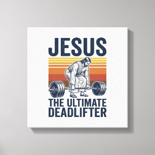 Toile Jésus Le Levreur De Poids Mort Ultime Chemise De G