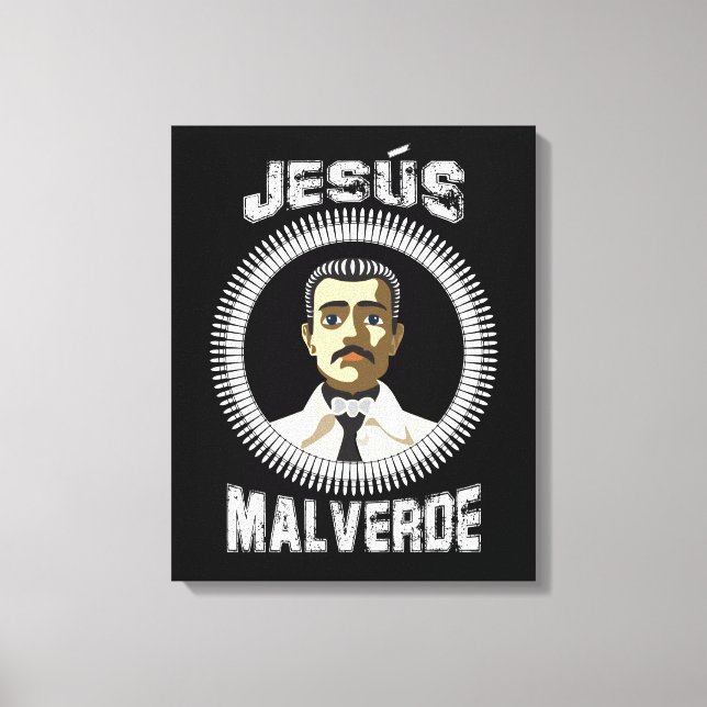 Toile Jésus Malverde Héros mexicain Cadeau Jesus Malverd (Recto)