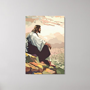 Toile Jésus priant pour Jérusalem