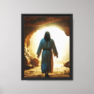 Toile Jésus quitte la tombe
