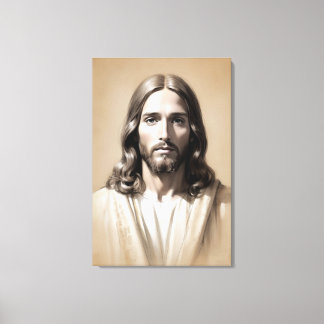 Toile Jesus sketch 6