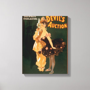 Toile Jeu de la vente aux enchères du diable éternel d