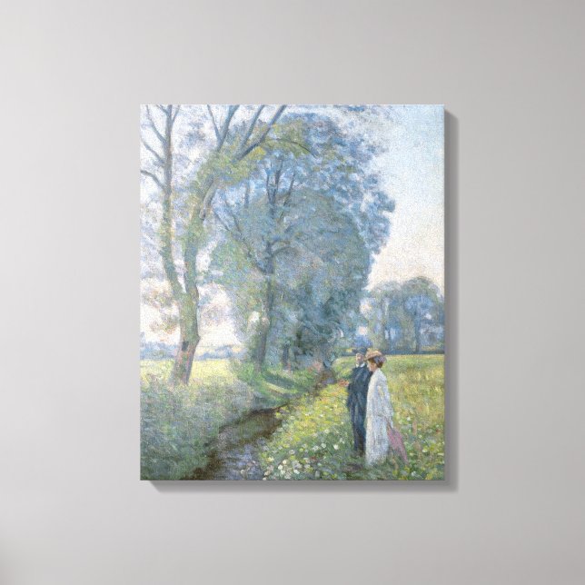 Toile Jeune couple fiancé (Mariage et mariage) (Fiançail (Recto)