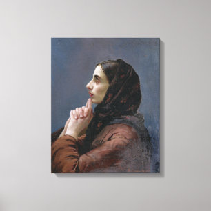 Toile Jeune femme à la prière, 1879 (huile sur la toil