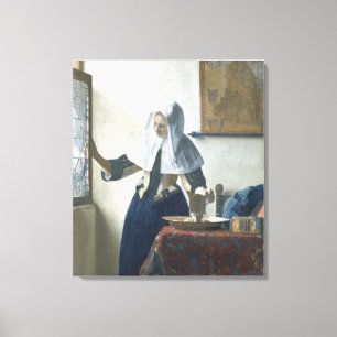 Toile Jeune femme avec un broc de l'eau