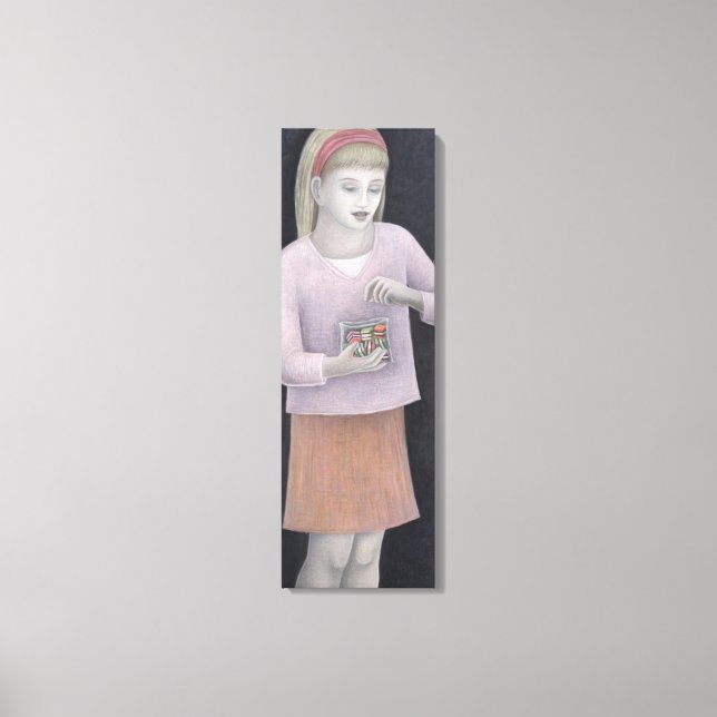 Toile Jeune fille avec des douceurs 2007 (Recto)