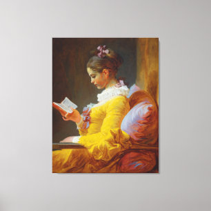 Toile Jeune fille Lecture par Jean-Honore Fragonard