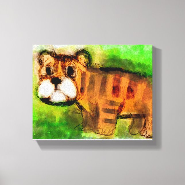 Toile Jeune tigre (Recto)