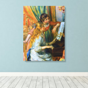Toile Jeunes Filles au piano de Pierre Renoir