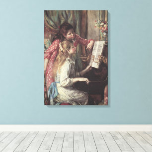 Toile Jeunes Filles au piano de Pierre Renoir