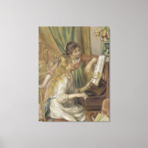 Toile Jeunes filles au piano par Pierre-Auguste Renoir