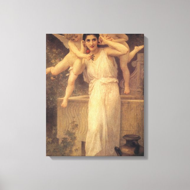 Toile Jeunesse par Bouguereau, Portrait d'anges victorie (Recto)