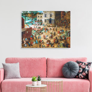 Toile Jeux d'enfants Pieter Bruegel l'Ancien