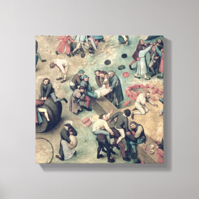 Toile Jeux pour enfants : détail du bas à droite (Recto)