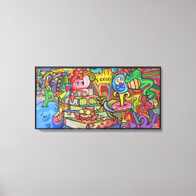 Toile J'existe par Squid Fear City (2.5) (Recto)