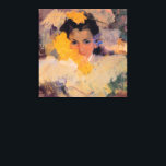 Toile Joaquin Sorolla - Fille aux fleurs<br><div class="desc">Girl with Flowers, célèbre peinture de Joaquin Sorolla.</div>