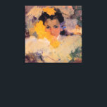 Toile Joaquin Sorolla - Fille aux fleurs<br><div class="desc">Girl with Flowers,  célèbre peinture de Joaquin Sorolla.</div>