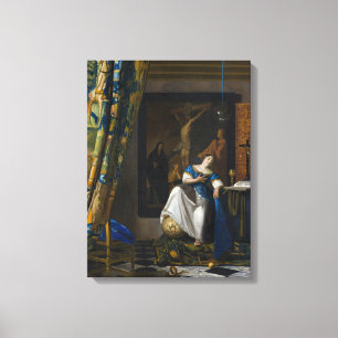 Toile Johannes Vermeer - Allégorie de la foi