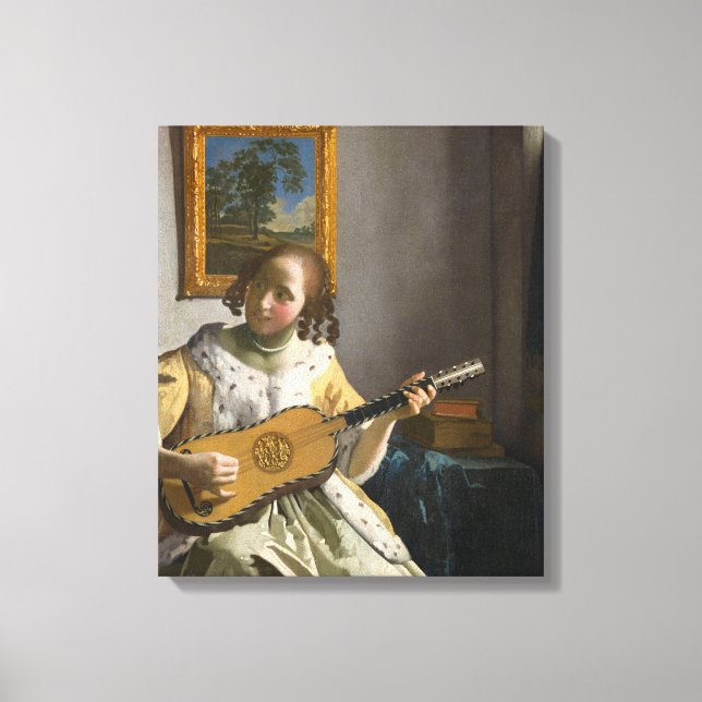 Toile Johannes Vermeer - Guitare (Recto)