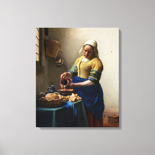 Toile Johannes Vermeer - La Laitière