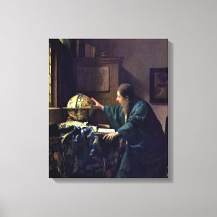Toile Johannes Vermeer - L'astronome