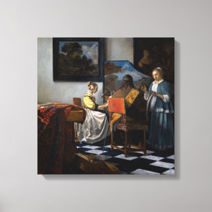 Toile Johannes Vermeer - Le Concert
