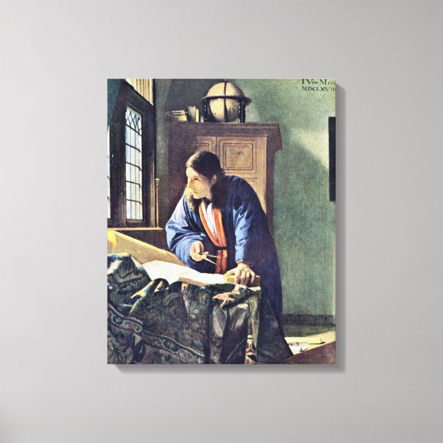 Toile Johannes Vermeer - Le géographe (Recto)