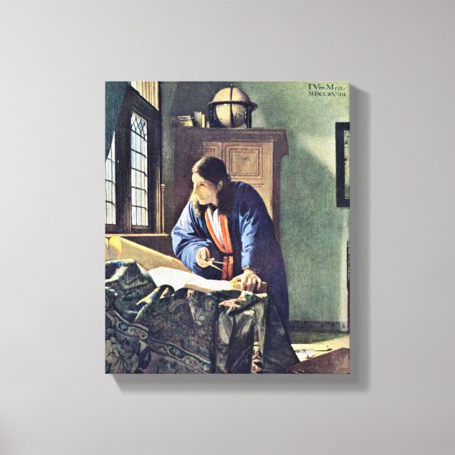 Toile Johannes Vermeer - Le géographe (Recto)