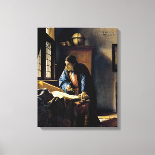 Toile Johannes Vermeer - Le Géographe