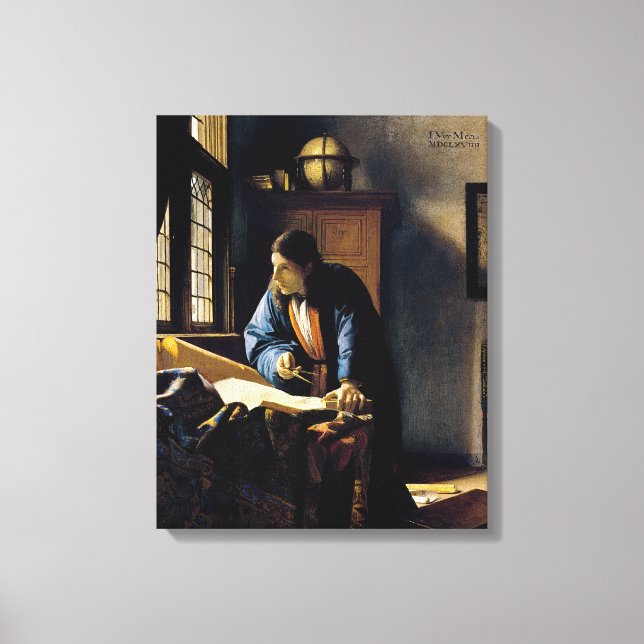 Toile Johannes Vermeer - Le Géographe (Recto)