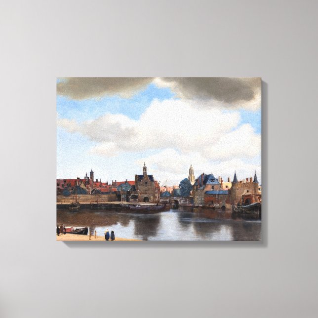 Toile Johannes Vermeer - Vue de Delft (Recto)