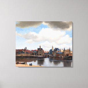 Toile Johannes Vermeer - Vue de Delft