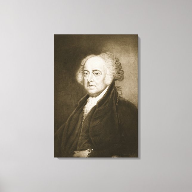 Toile John Adams, 2e président des États-Unis (Recto)